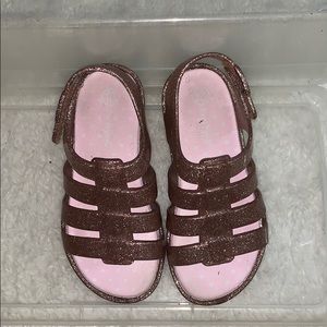 Cat & Jack toddler girls sparkle sandal size 10